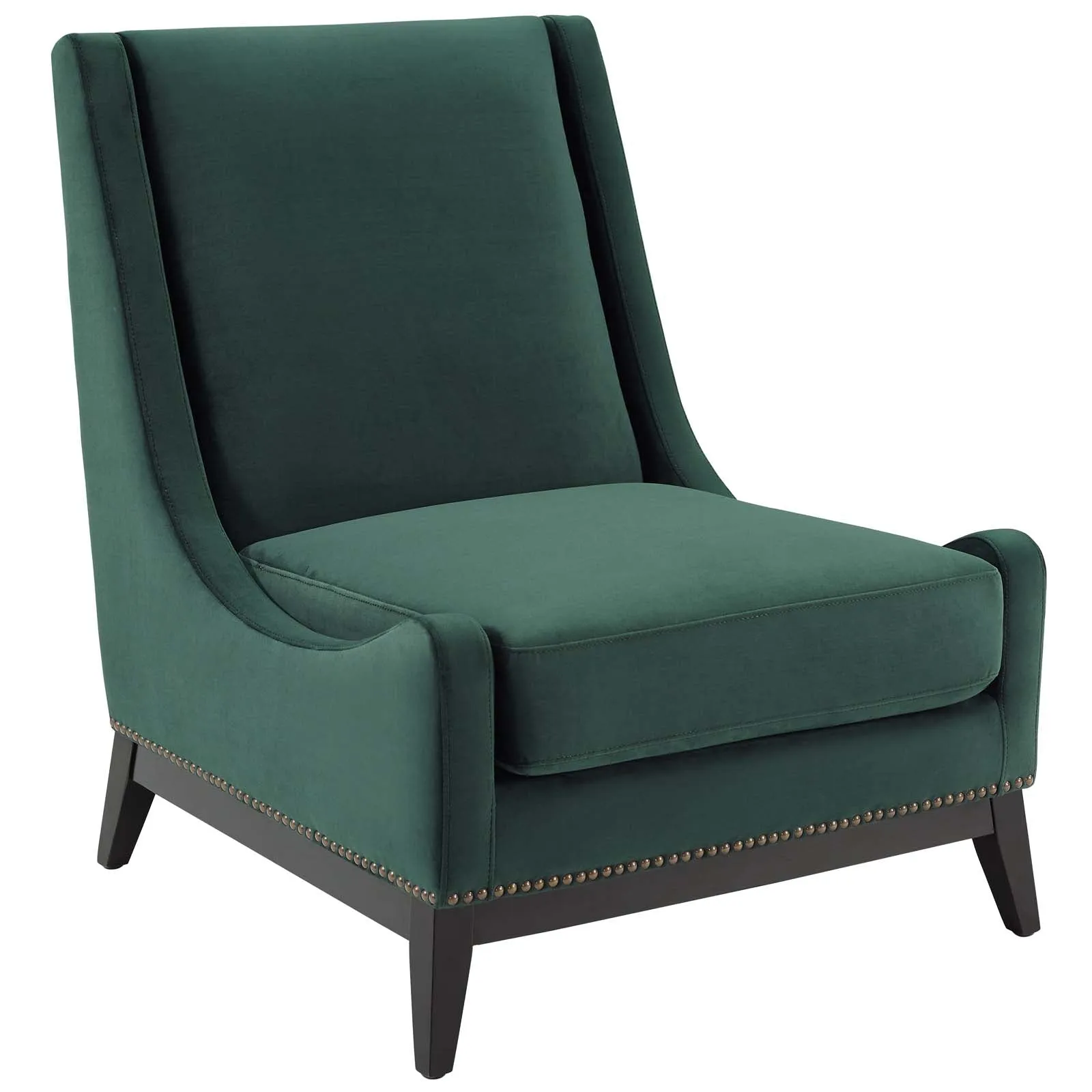 Confident Accent Upholstered Performance Velvet Lounge Chair by Modway