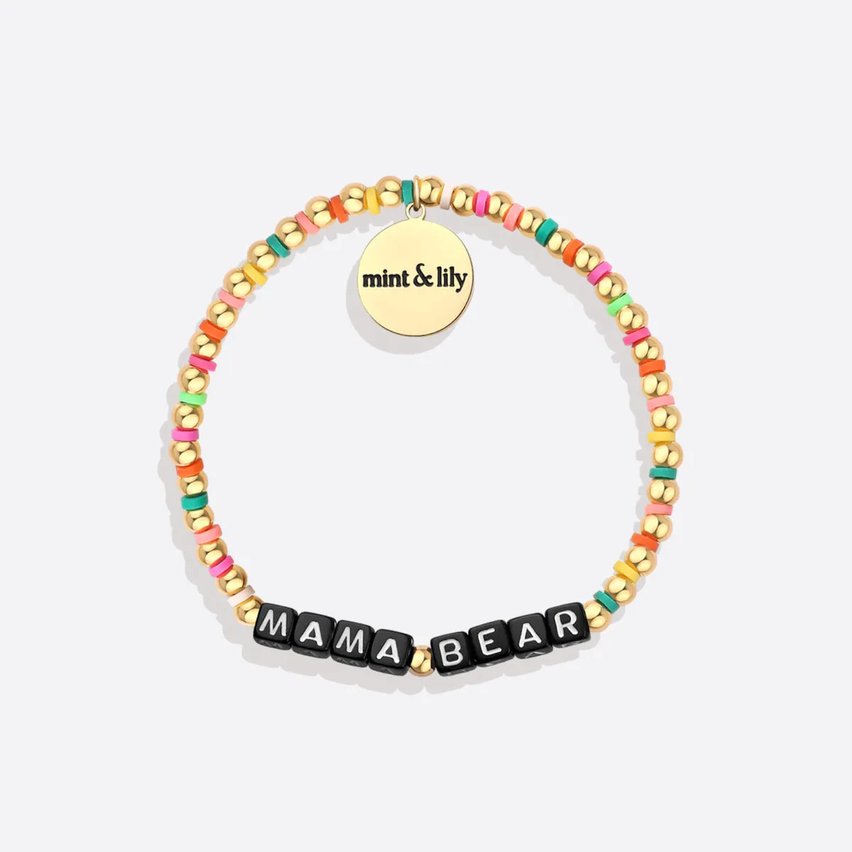 Custom Waterproof Gold Rainbow Beaded Friendship Bracelet