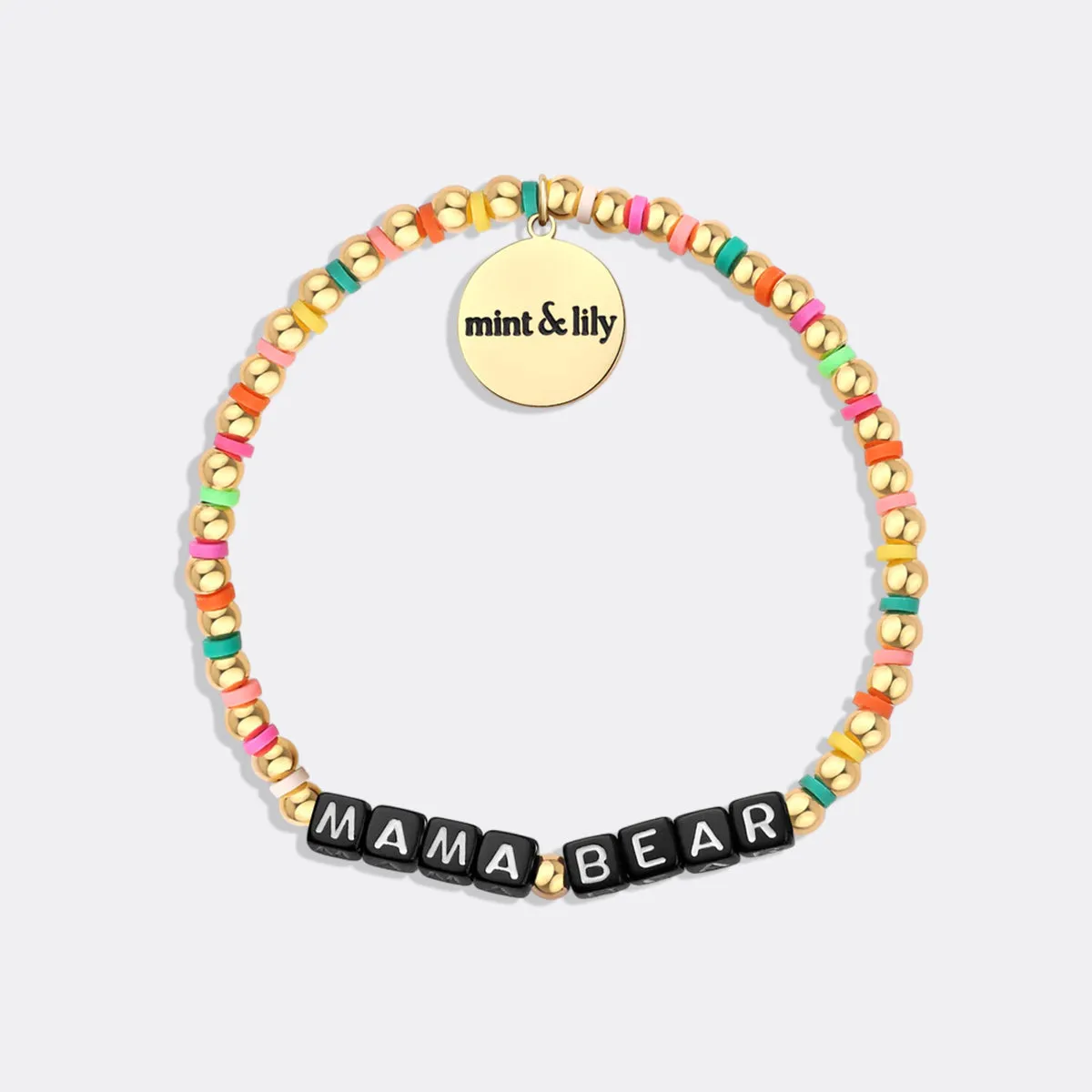 Custom Waterproof Gold Rainbow Beaded Friendship Bracelet