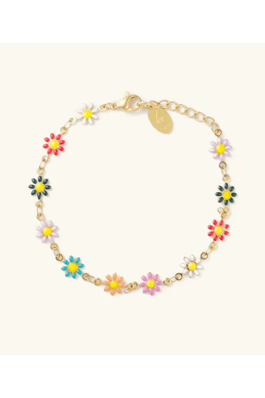 daisy chain bracelet - multi