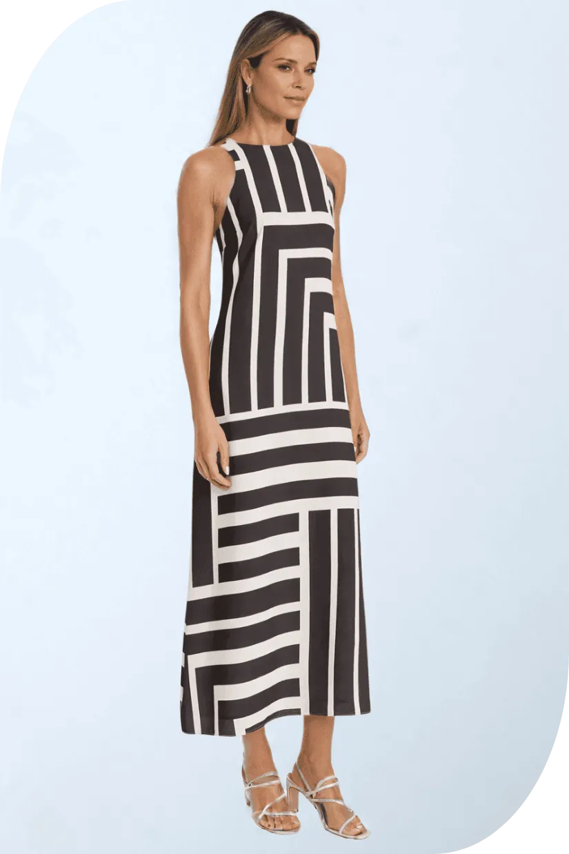 Donna Quincy Halter Maxi