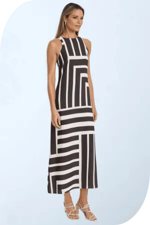 Donna Quincy Halter Maxi