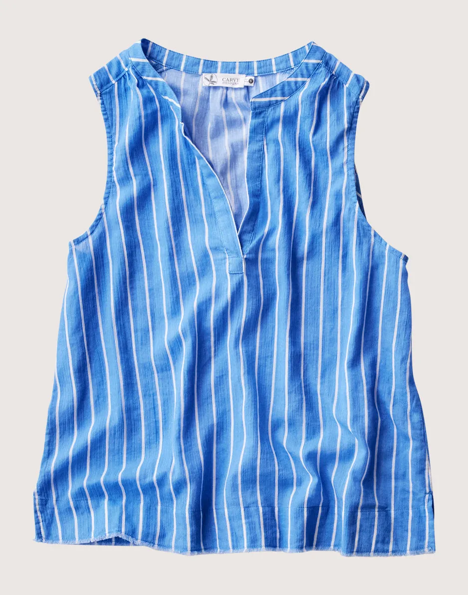 Dylan Tank: Bluebay Stripe