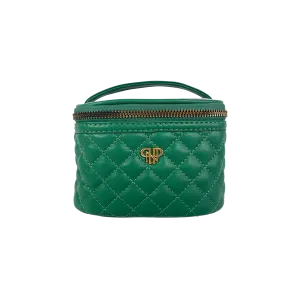 Emerald Quilted Getaway Jewelry Case