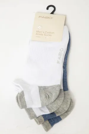 FB MEN'S ANKLE SOCKS 2PAIRS 1064