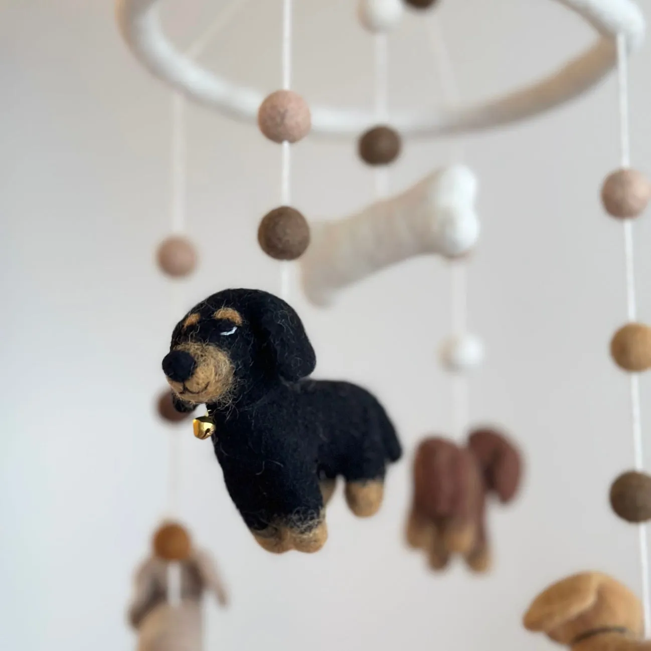 Felt Baby Mobile - Dachshund Dog