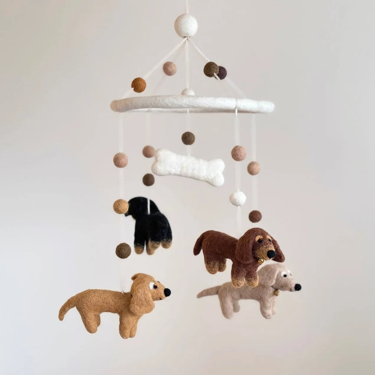 Felt Baby Mobile - Dachshund Dog