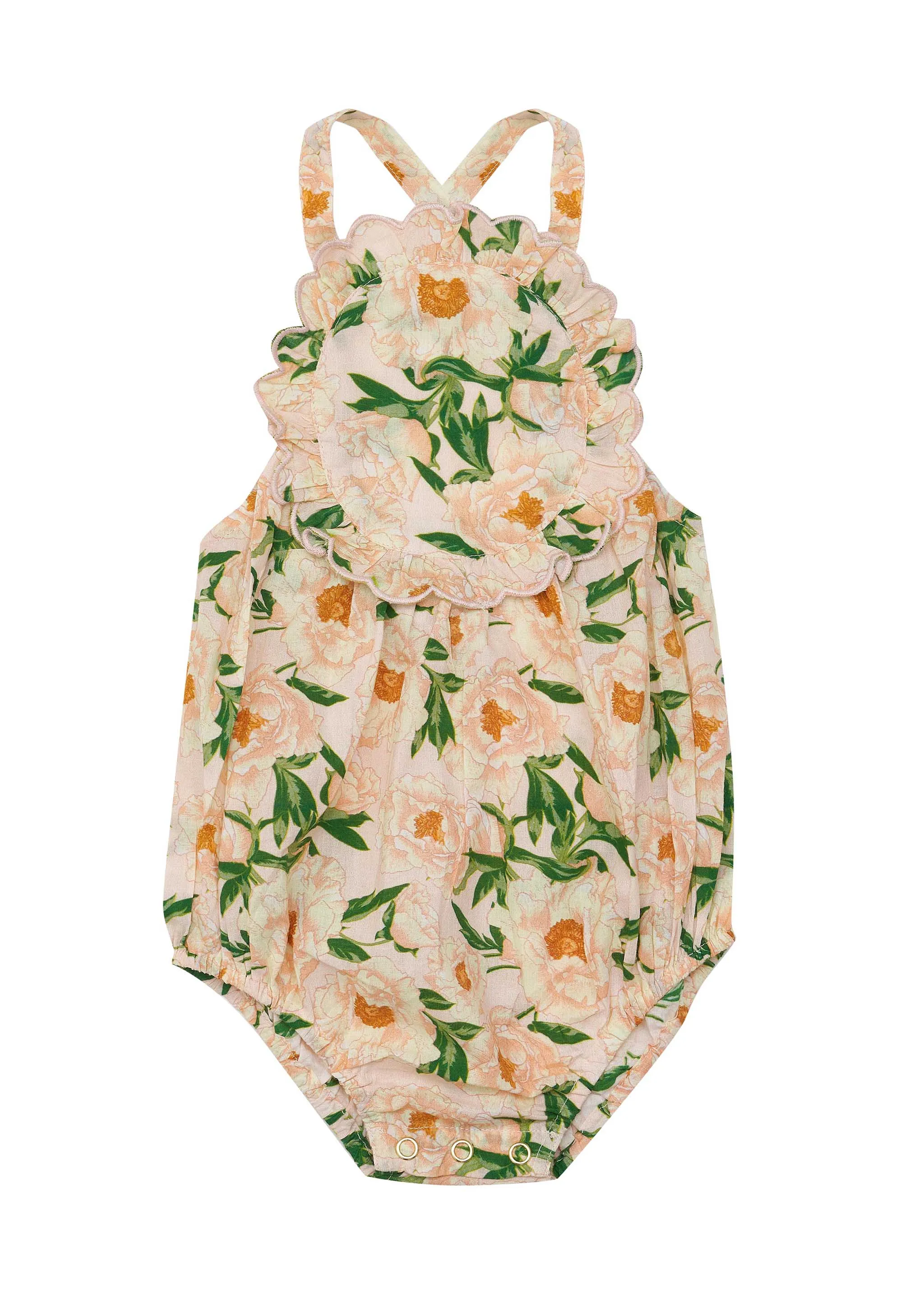 Freya Romper-Soirée Bouquet Strawberry Sundae