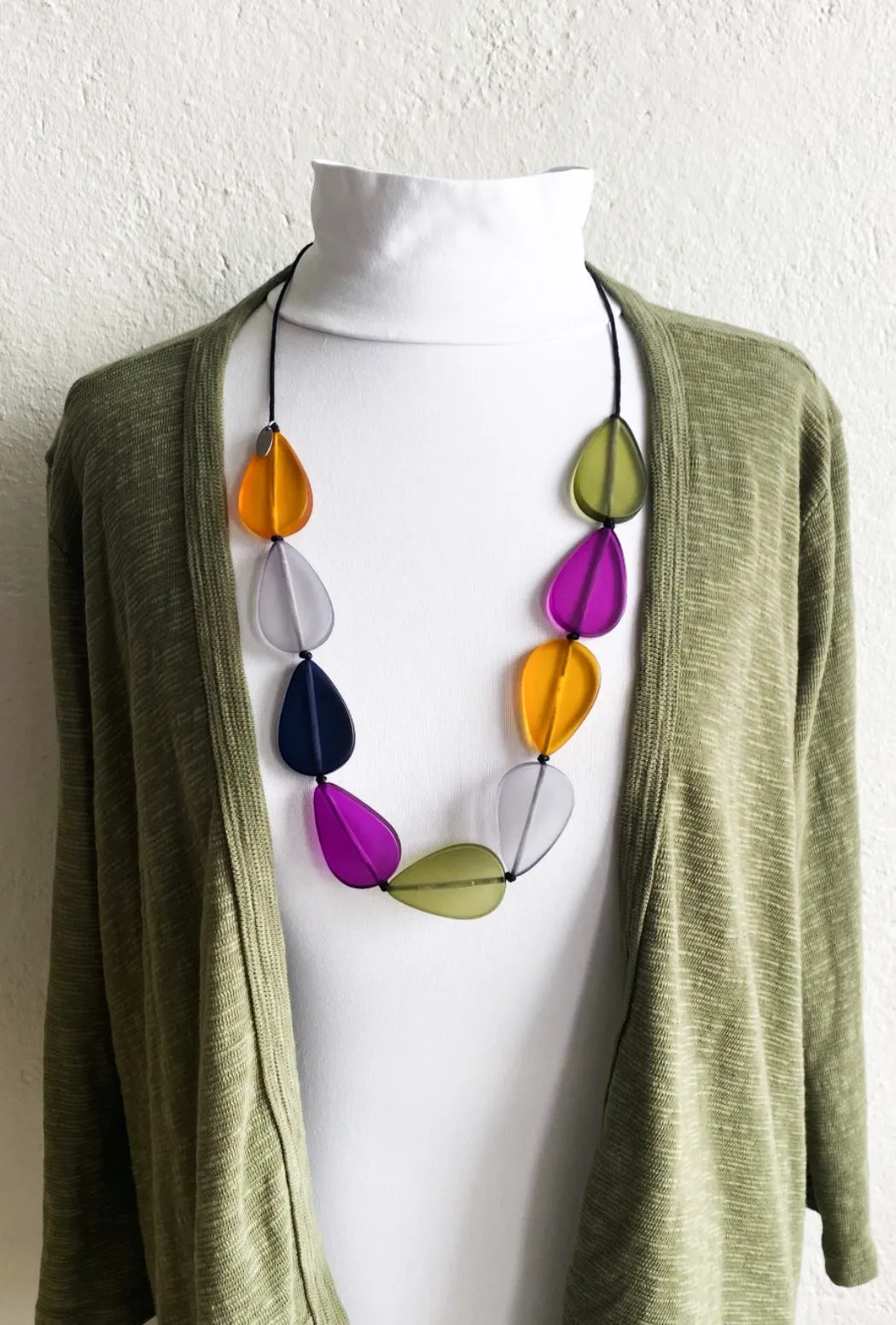 Frosted Multicolor Katrina Necklace