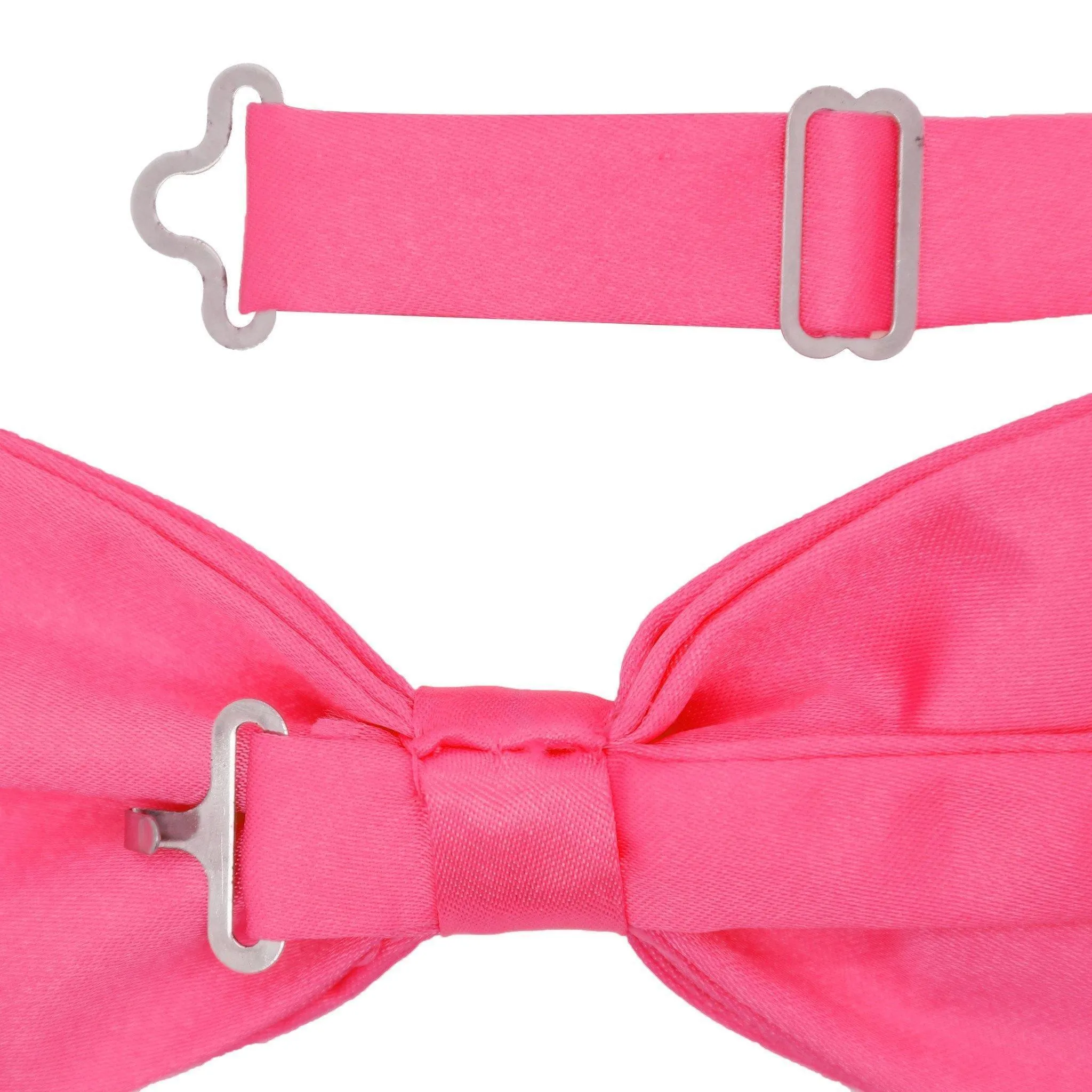 Gia Fuchsia Satin Adjustable Bowtie