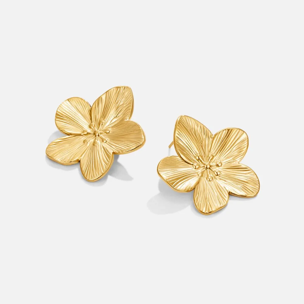 Gold Blossom Earrings