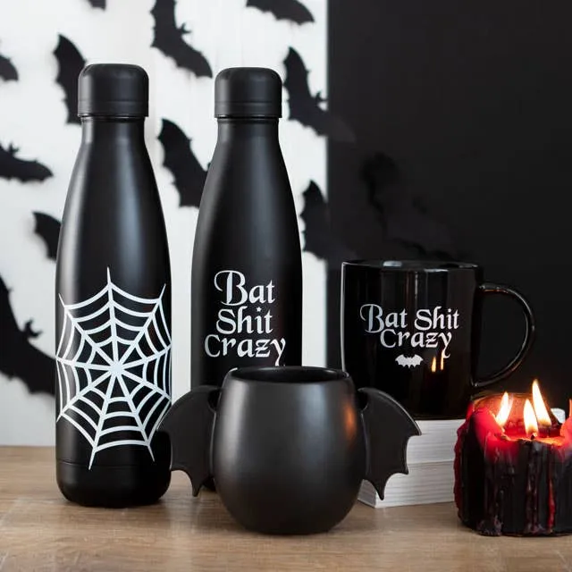 Gothic Spiderweb Halloween Metal Water Bottle