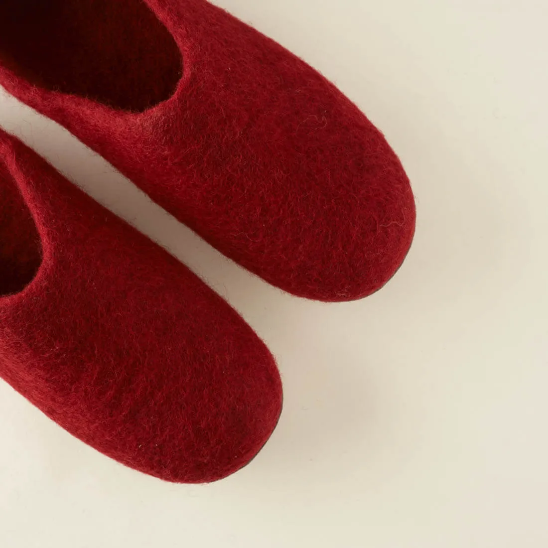 Greta Felted Wool Slippers