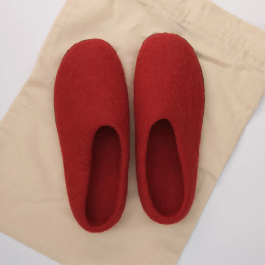 Greta Felted Wool Slippers