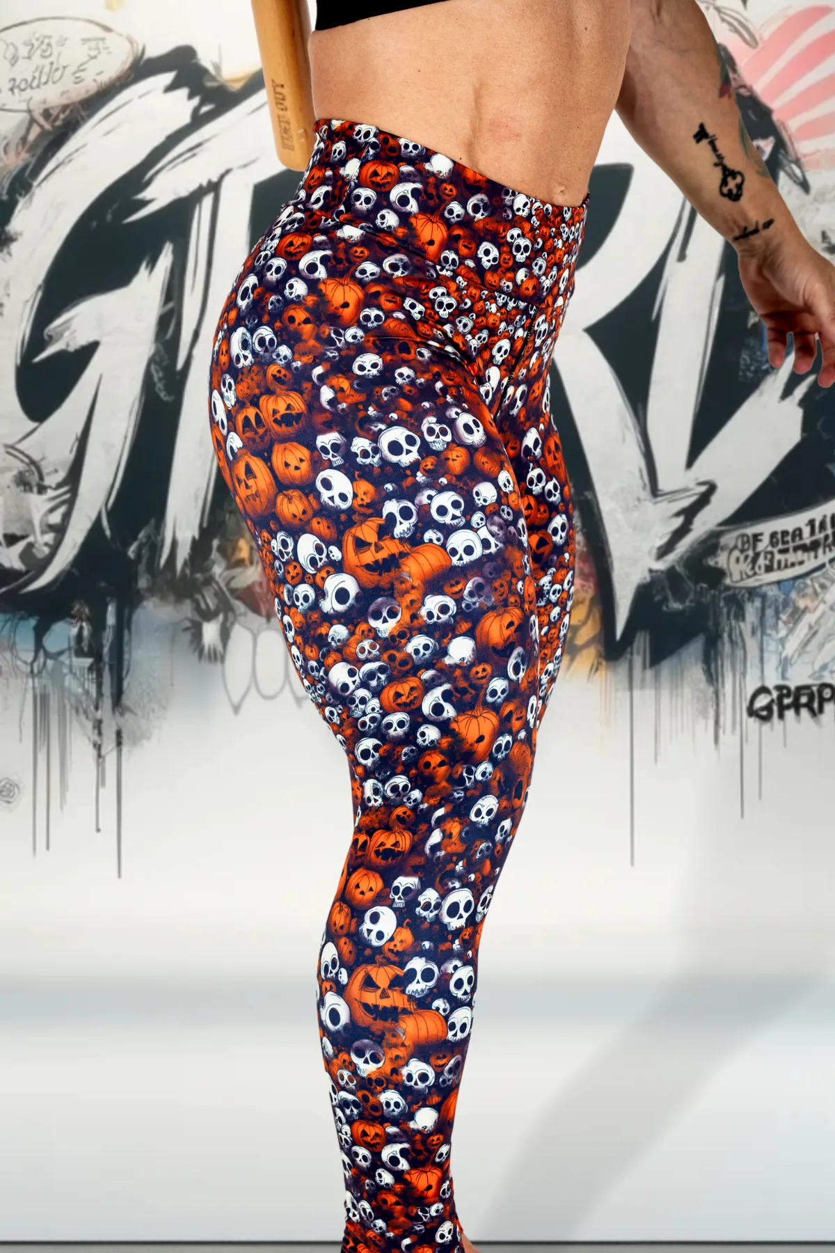 HALLOWEEN Ghoulish Goddess Next Level Pocket Leggings