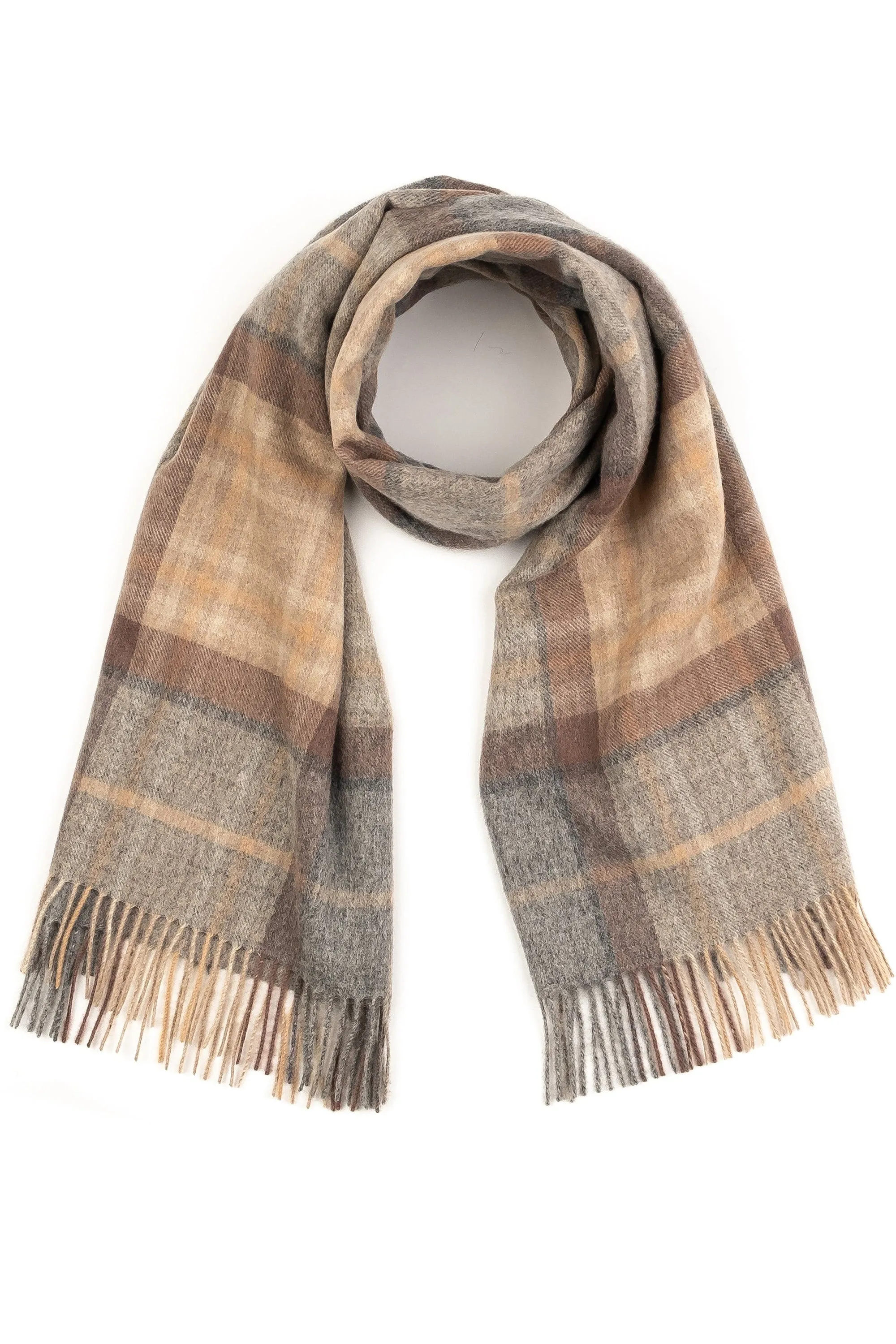 Heritage Tartan Lambswool Stole - Mackellar Natural