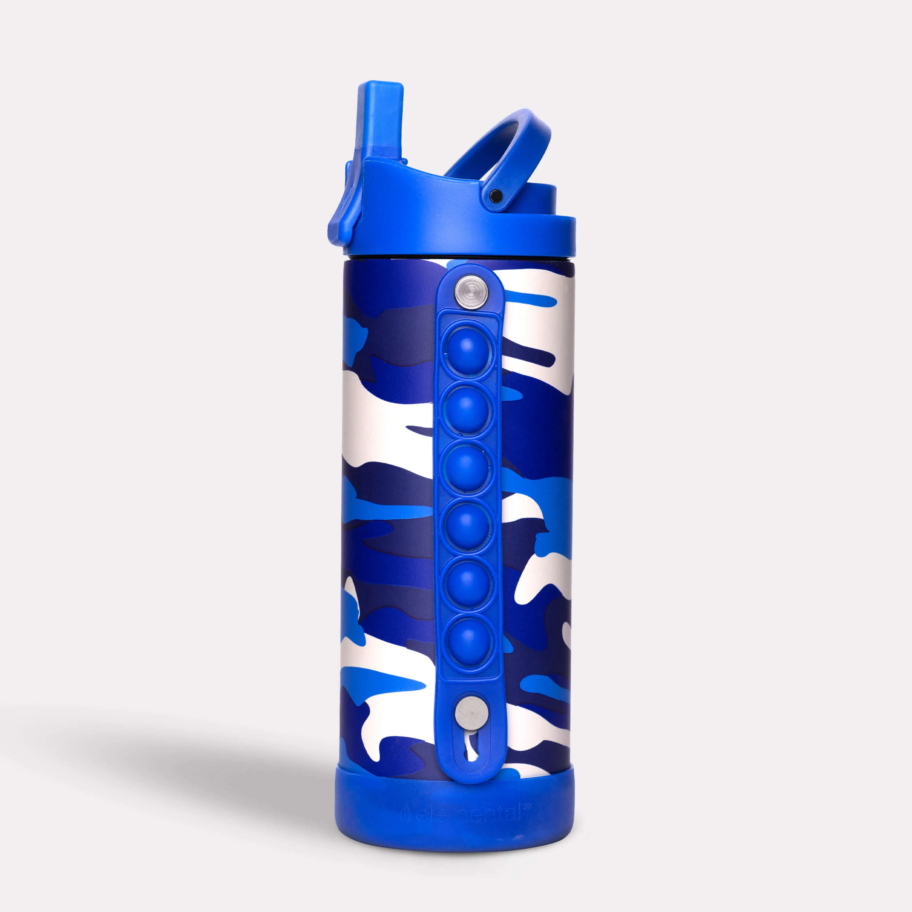 Iconic 14oz Pop Fidget Bottle - Blue Camo