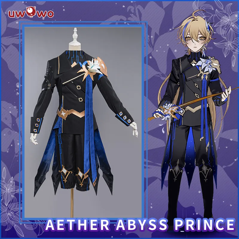 【In Stock】Uwowo Exclusive Authorization Genshin Impact Fanart Aether Abyss Prince Traveler Cosplay Costume