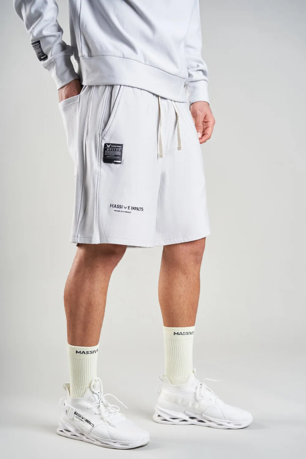 J010MI Organic Cotton & Bamboo Drawstring Shorts