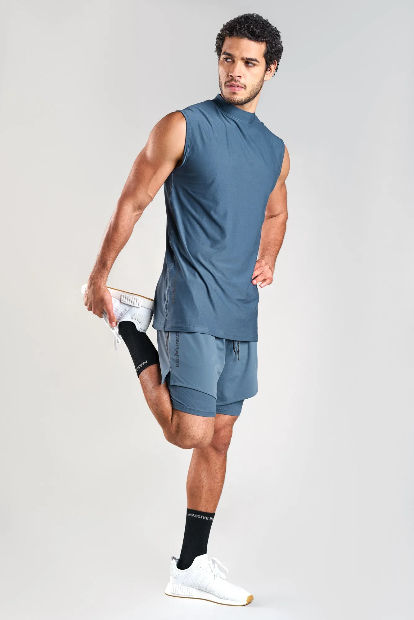 J011MI Recycled Nylon 2in1 Sporty Shorts