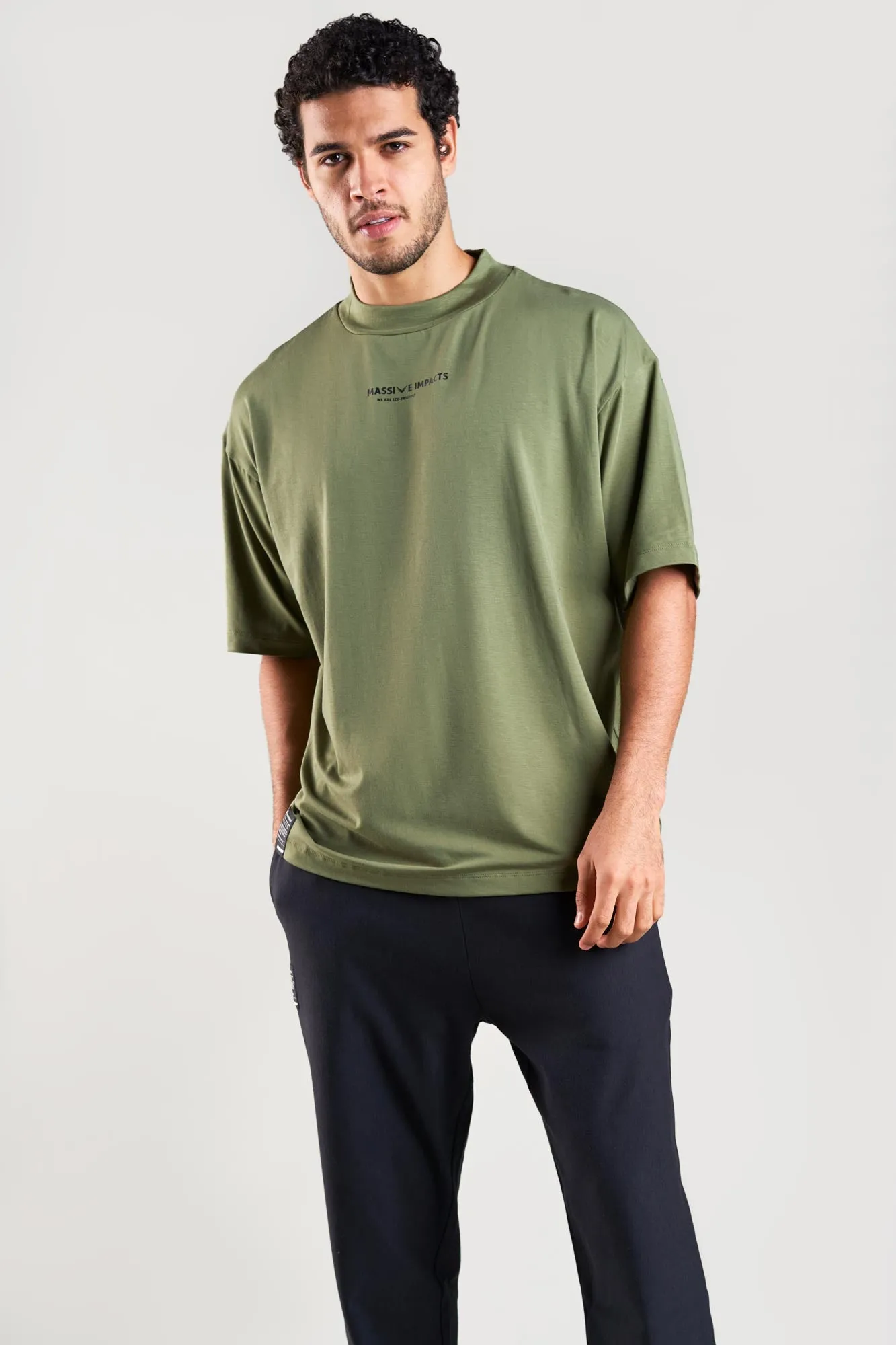 J017MI High Neck Mammoth Tencel Tee