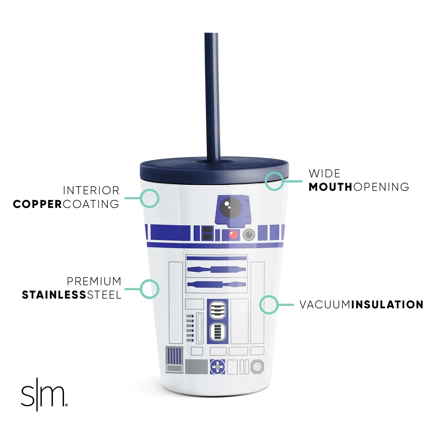 Kids Classic Tumbler with Lid and Silicone Straw