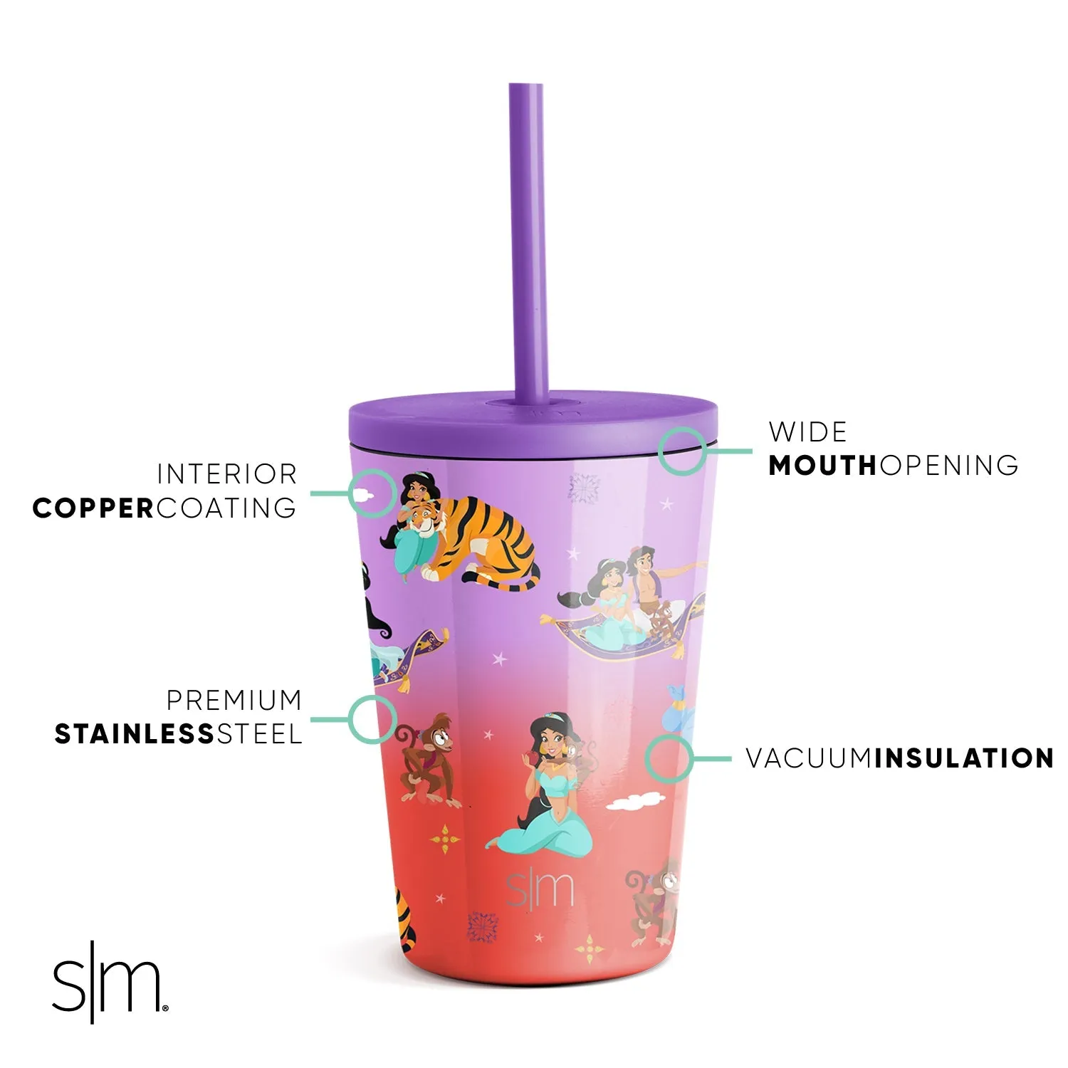 Kids Classic Tumbler with Lid and Silicone Straw