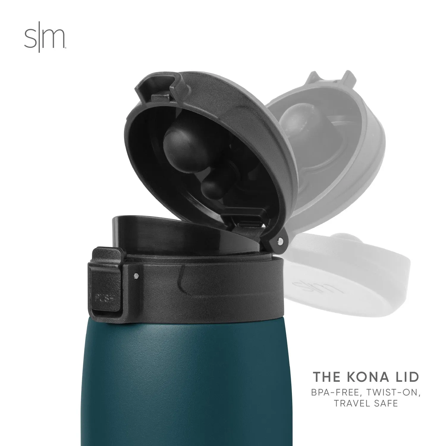 Kona Travel Mug with Locking Flip Lid