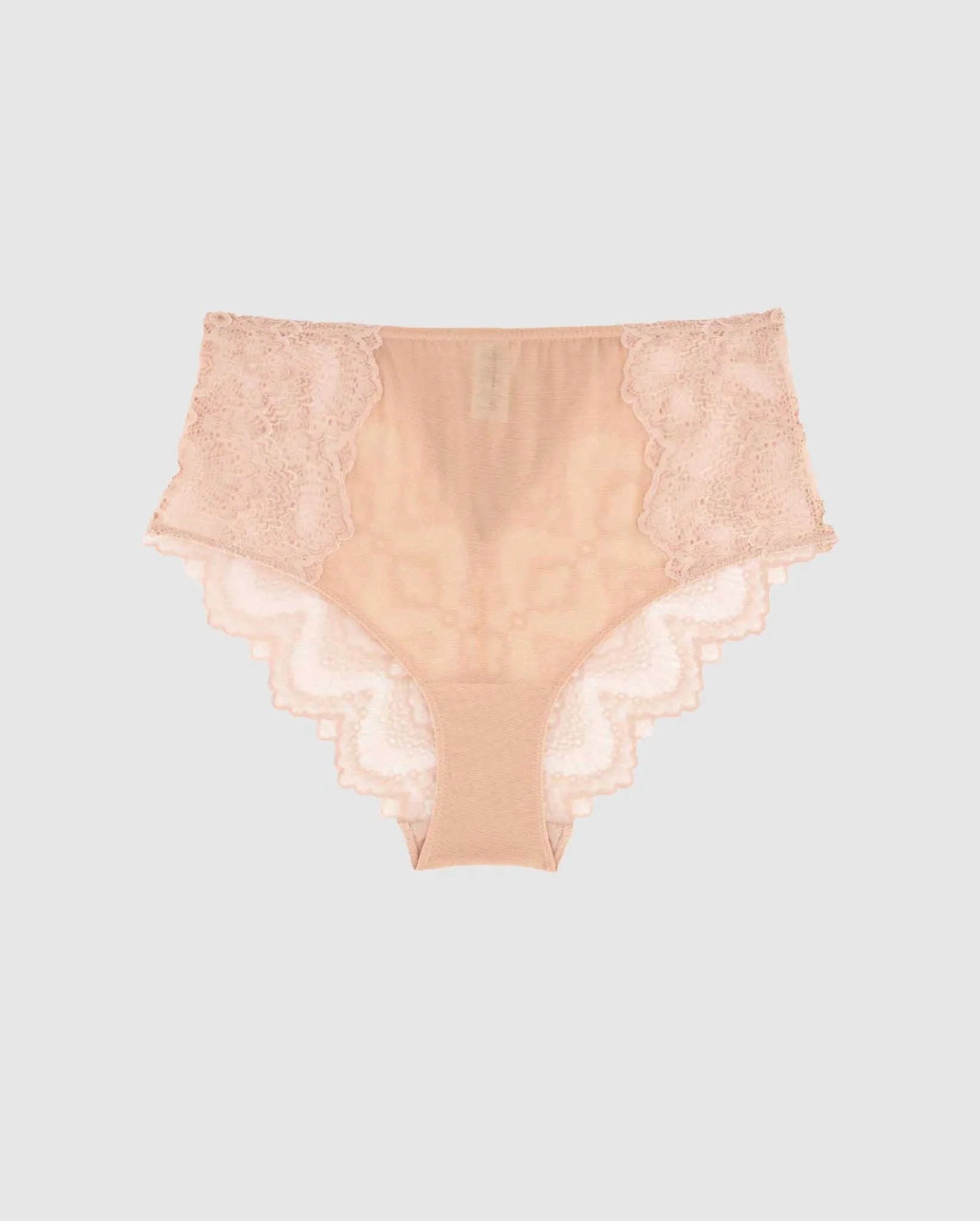 Lace Highwaist Briefs Nude