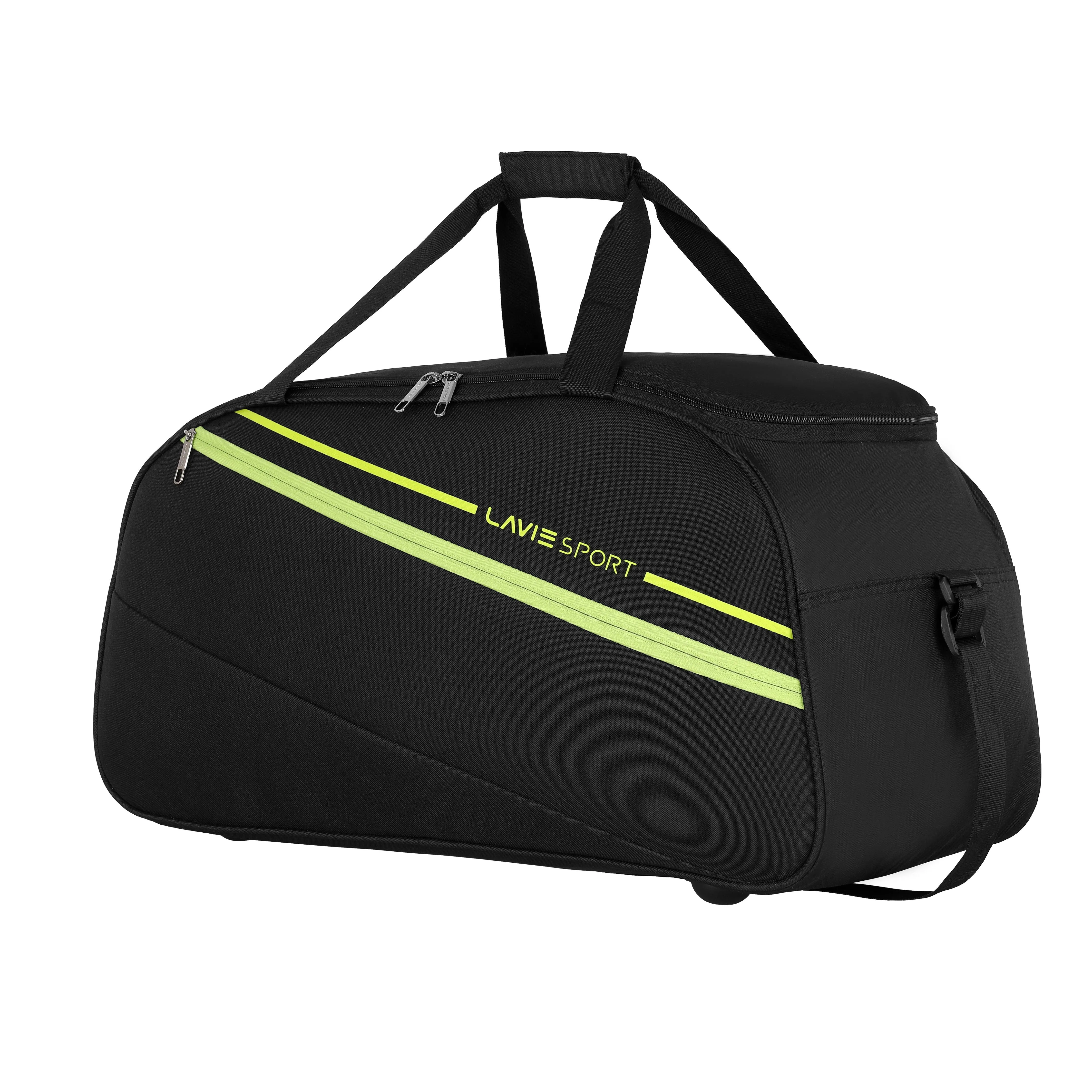 Lavie Sport size 65 cms Strato NV Wheel Duffle Bag | Black