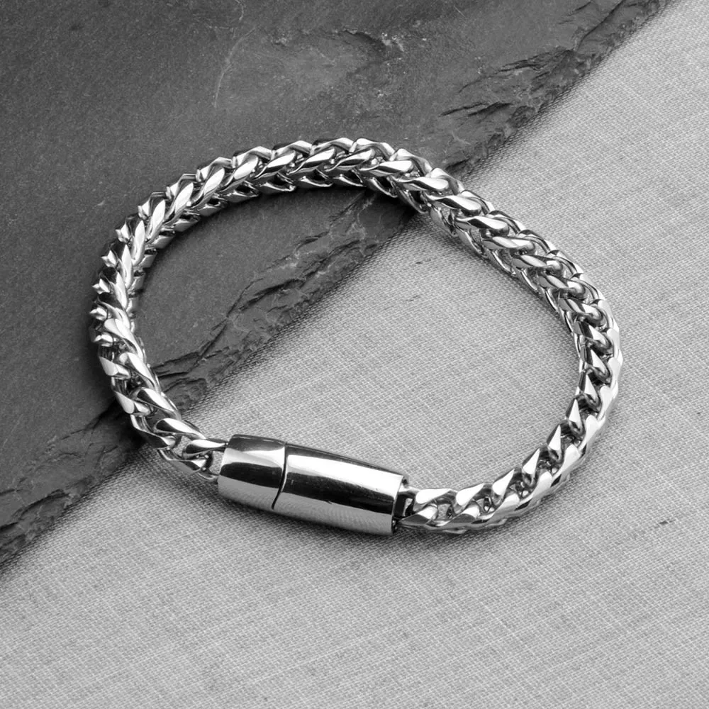 Magnus Stainless Steel Polished Cuff Bracelet