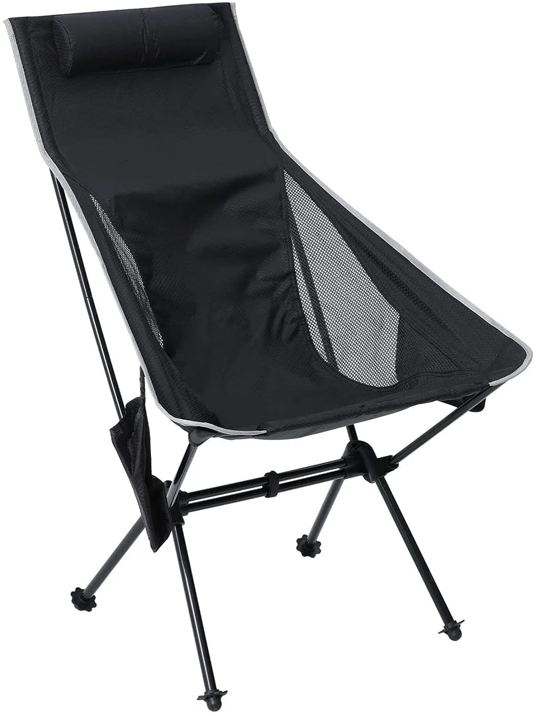 MASTERCANOPY Portable Folding Camping Chair with High Backrest and Carrying Bag