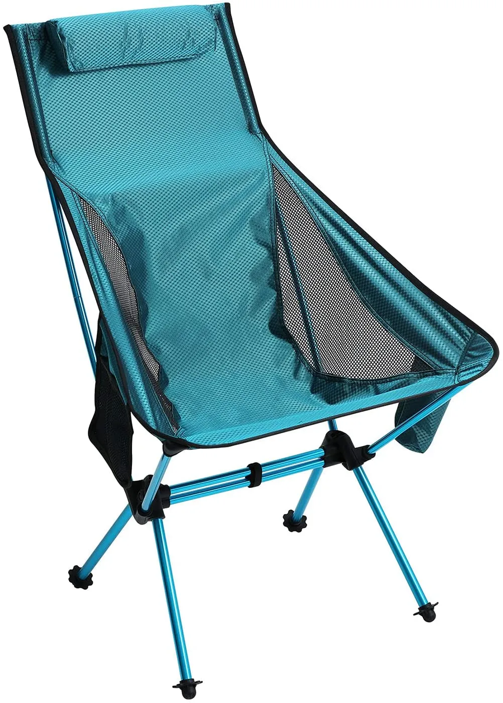 MASTERCANOPY Portable Folding Camping Chair with High Backrest and Carrying Bag