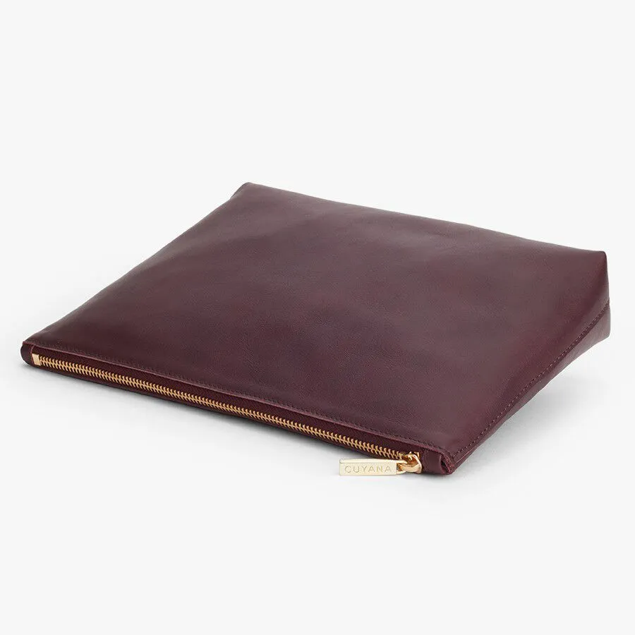 Medium Leather Zipper Pouch