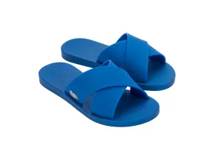 Melissa Sun City Walk AD Flat Blue Slides For Women