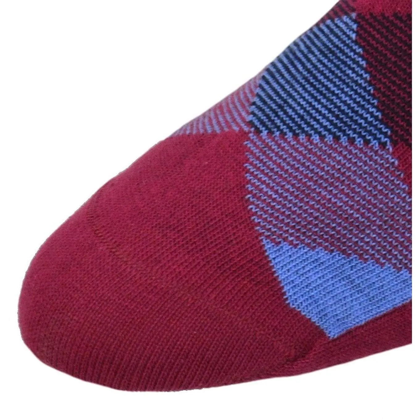 Men's Combed Cotton Socks - Argyle Pattern (3 Pair Packs)