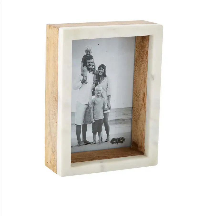 Mudpie Marble & Mango Wood Shadow Box Frame