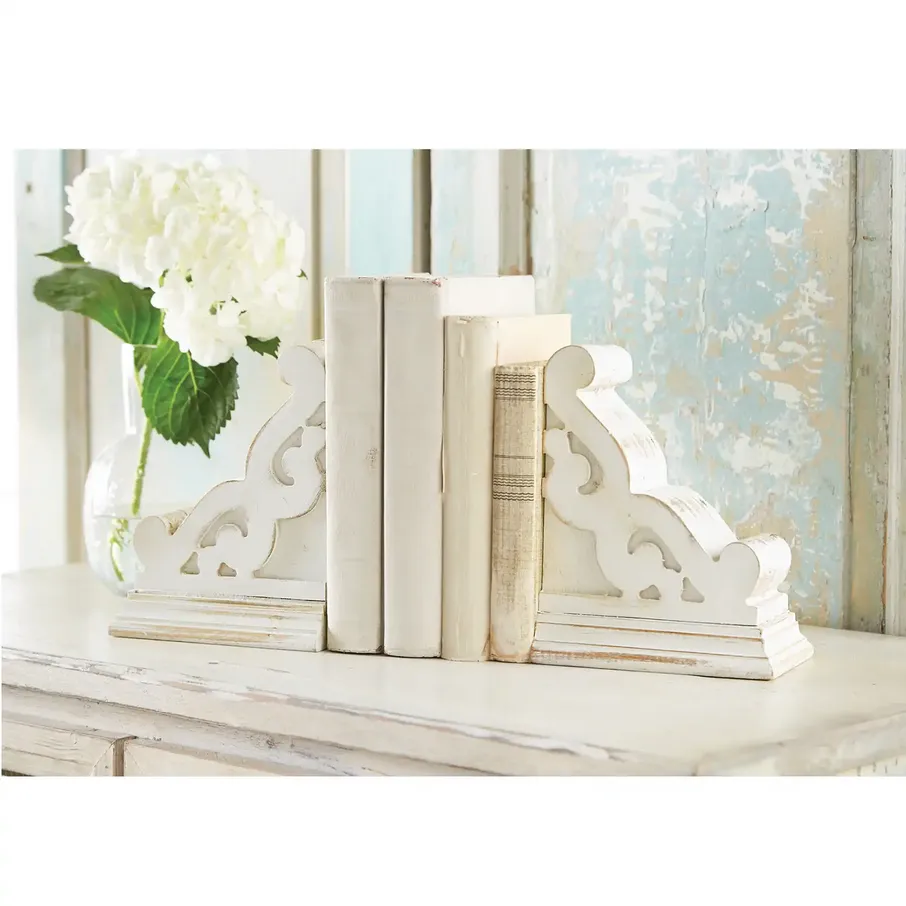 Mudpie Whitewashed Corbel Bookend