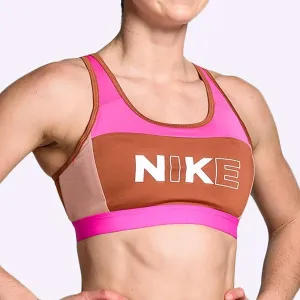 Nike - Women's Medium Support Sports Bra - Laser Fuchsia/Dusty Peach/White