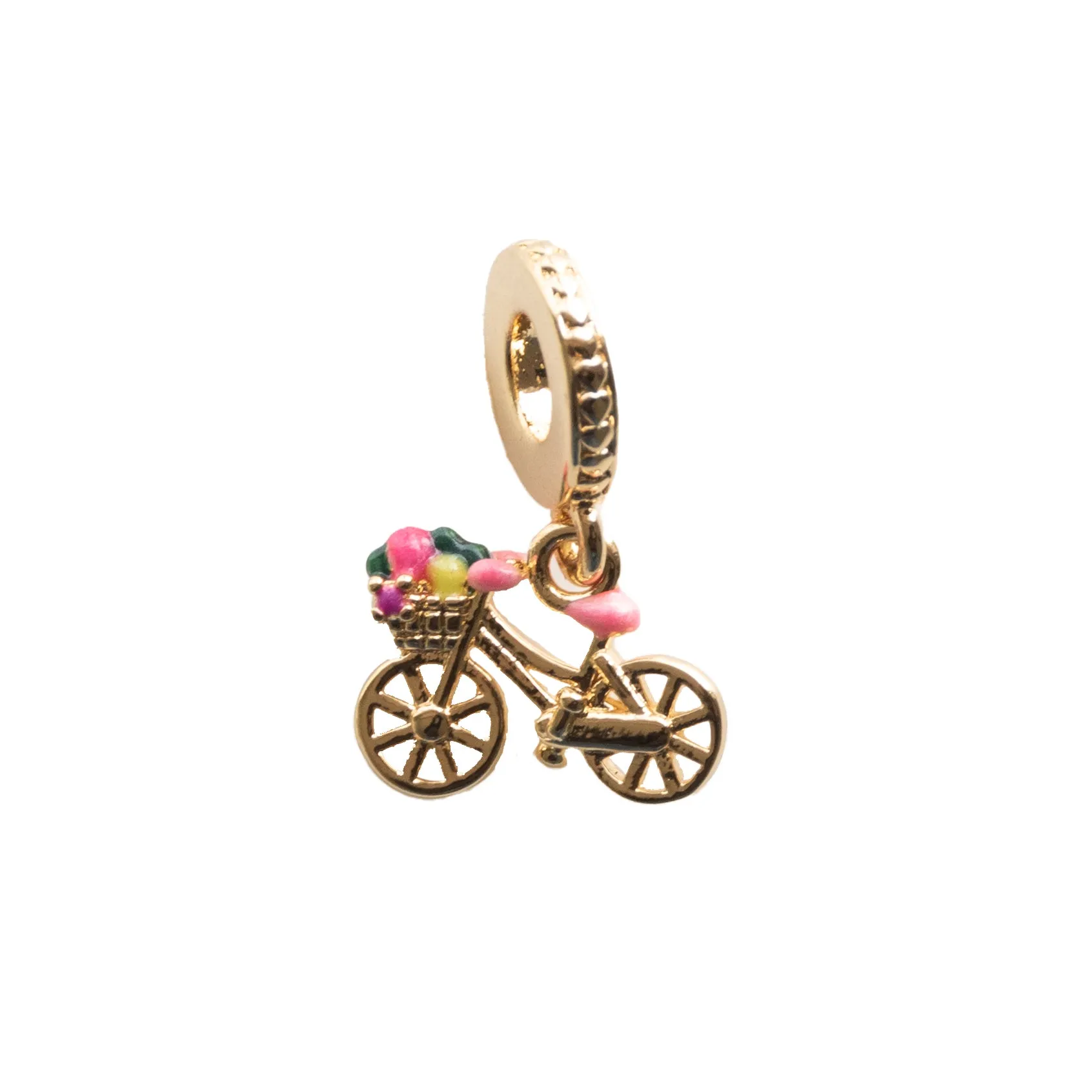 Rainbow Bicycle Charm Pendant