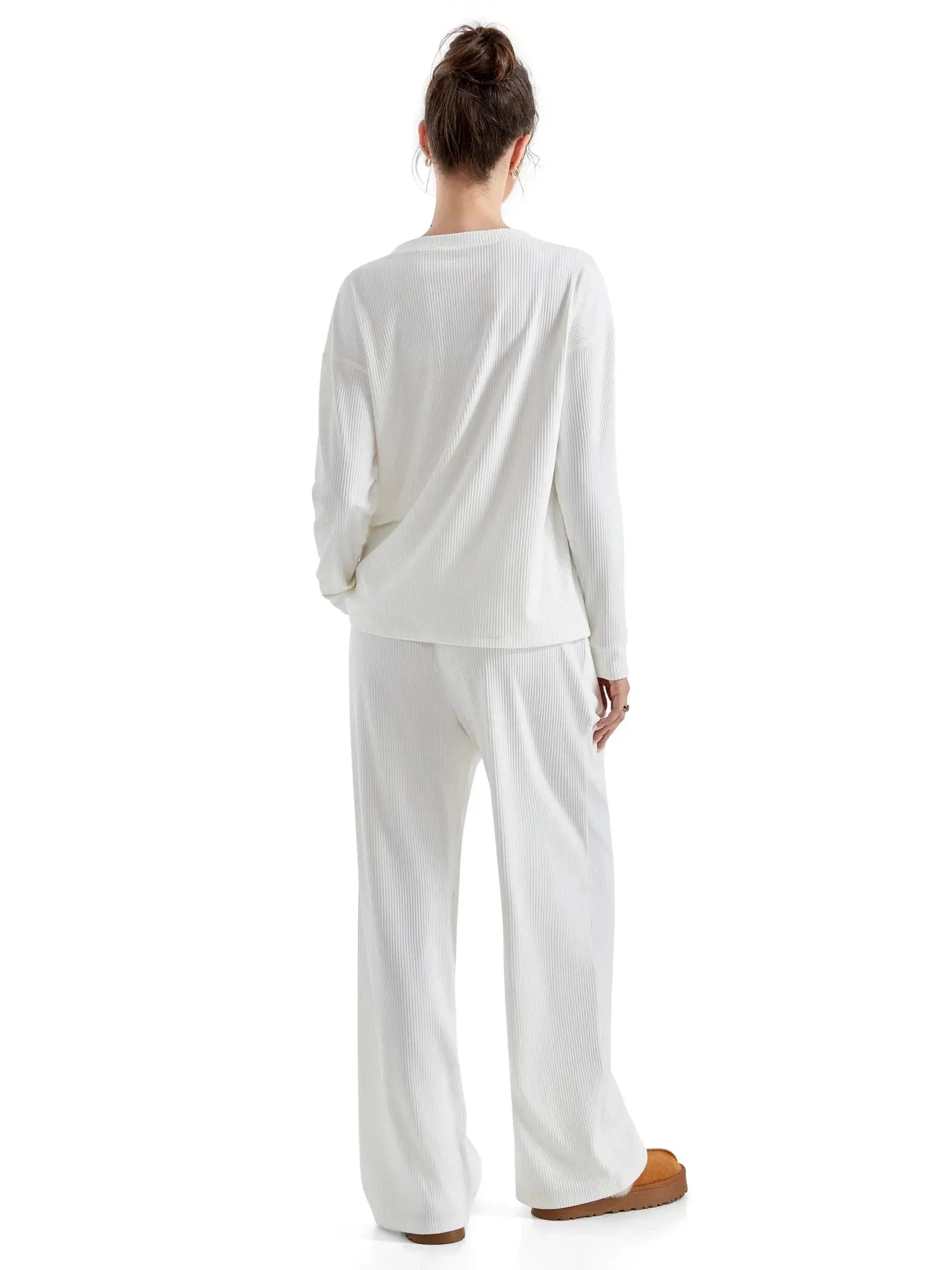 Ribbed Pajama Set