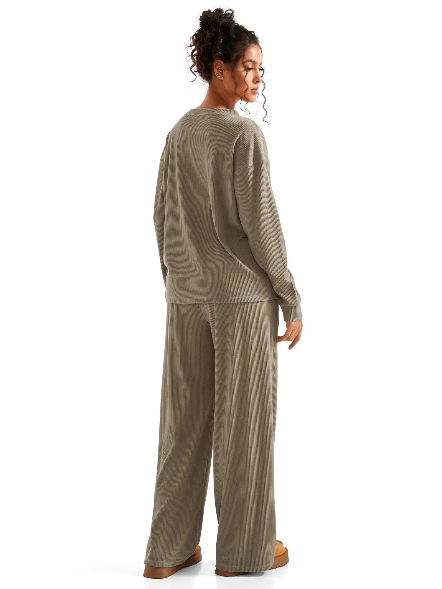 Ribbed Pajama Set