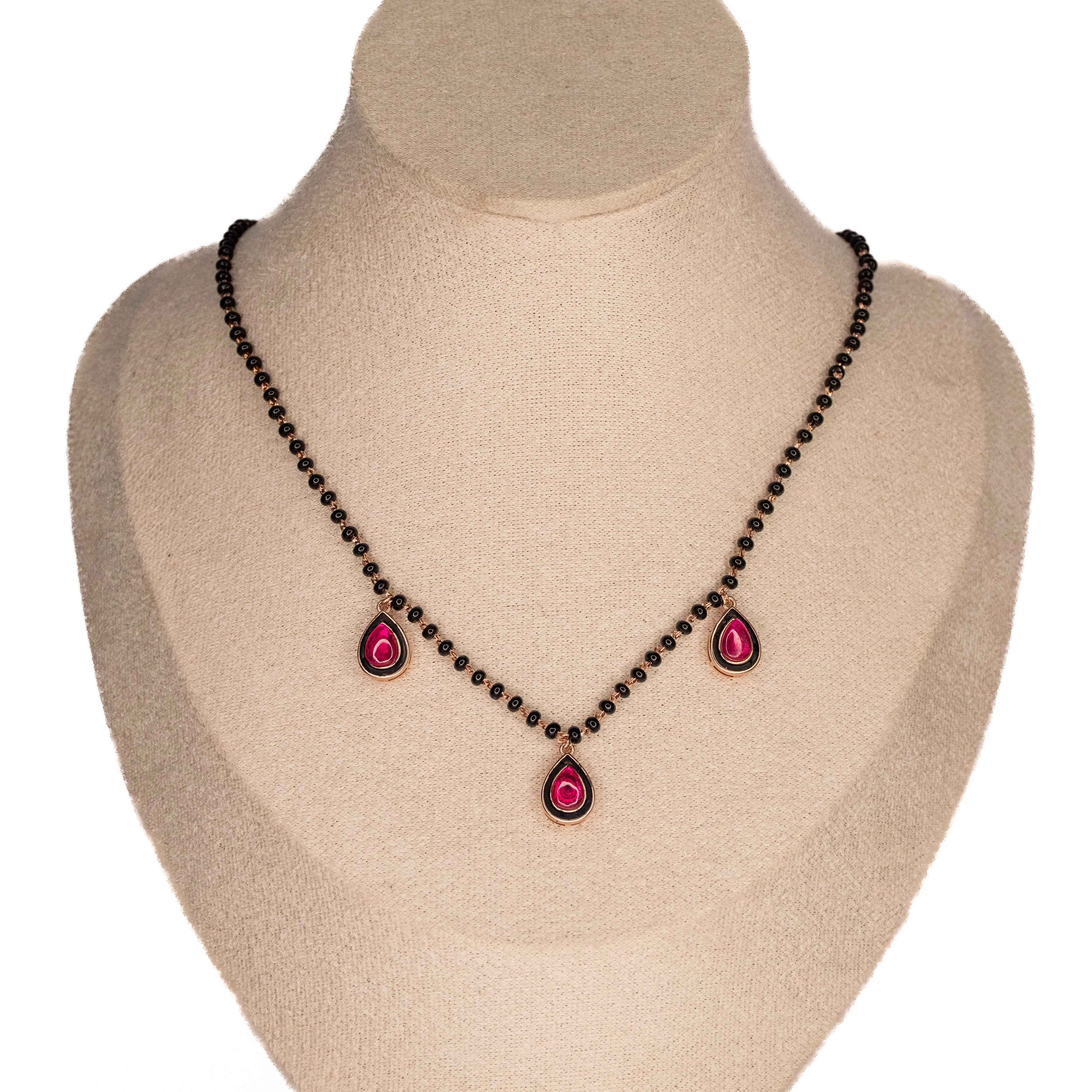 Ruby Stone Mangalsutra Necklace