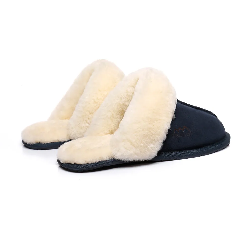 Slippers,Australia Premium Sheepskin,Unisex Rosa Scuff