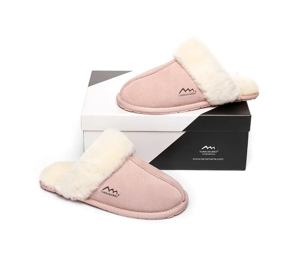 Slippers,Australia Premium Sheepskin,Unisex Rosa Scuff