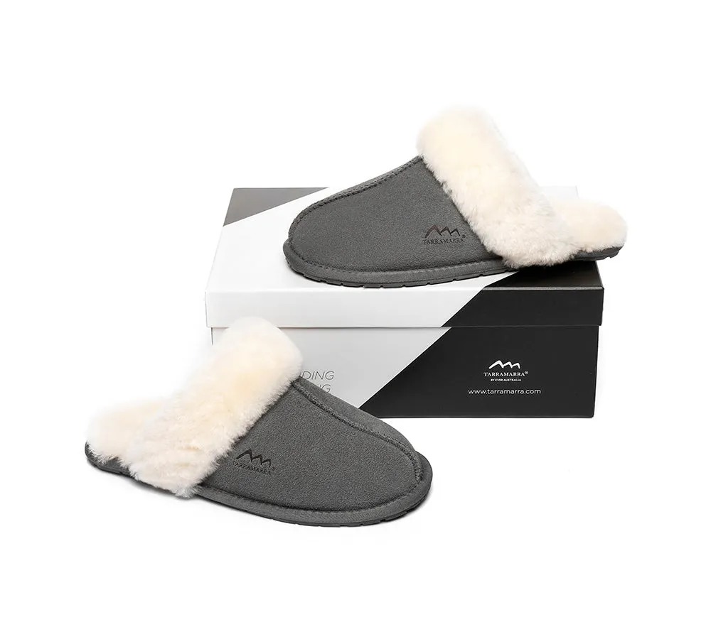 Slippers,Australia Premium Sheepskin,Unisex Rosa Scuff