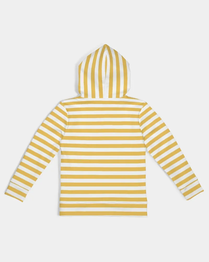 SMF Bright Yellow Strips Kids Hoodie