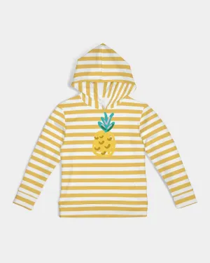 SMF Bright Yellow Strips Kids Hoodie