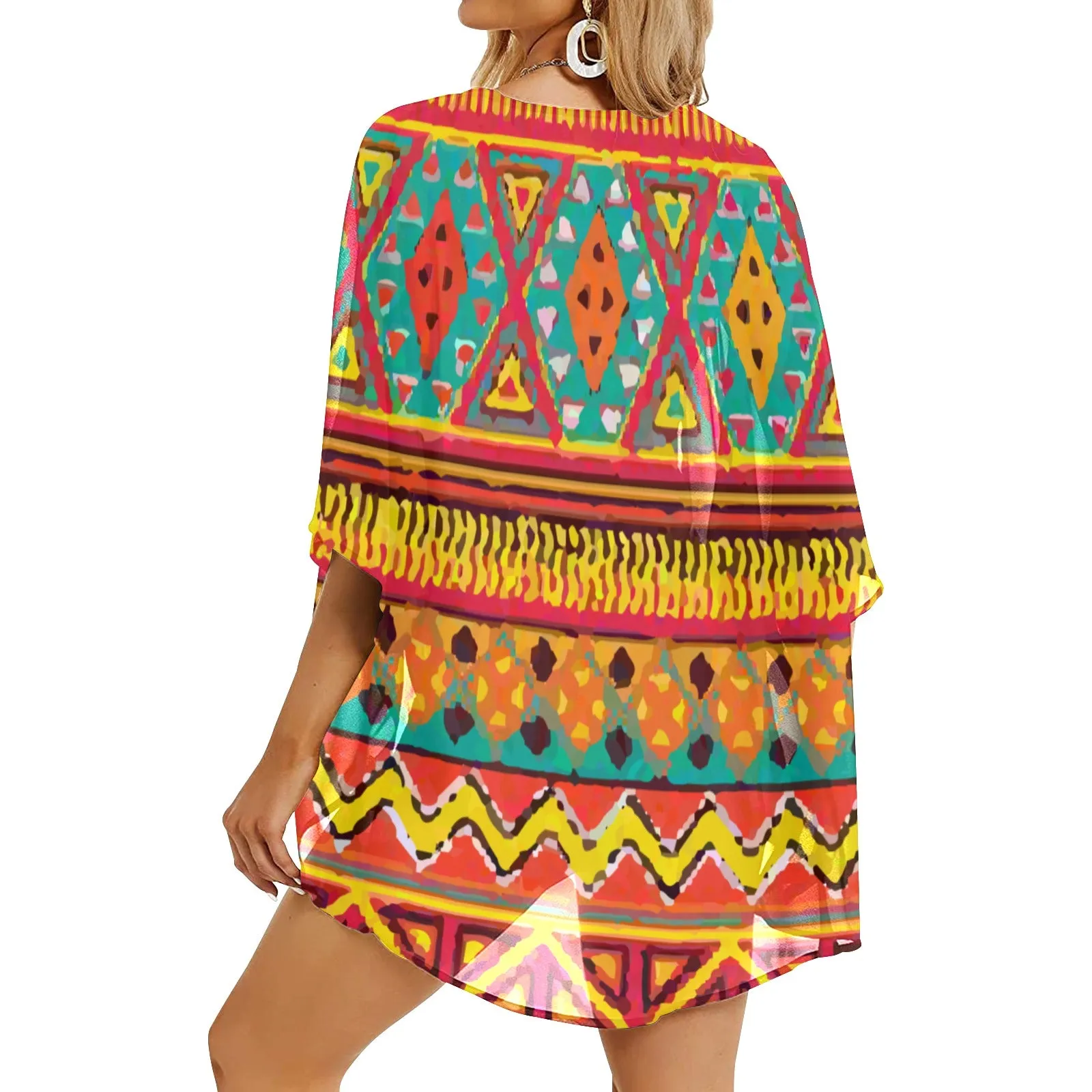 Southwest Women's Chiffon Kimono