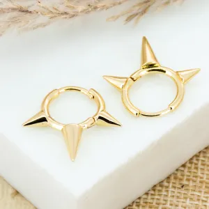 Spike Golden Hoops